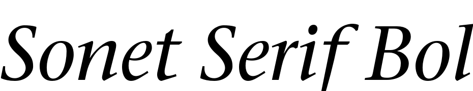 Sonet Serif Bold Yazı tipi ücretsiz indir